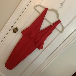 Unique red dress only worn once!